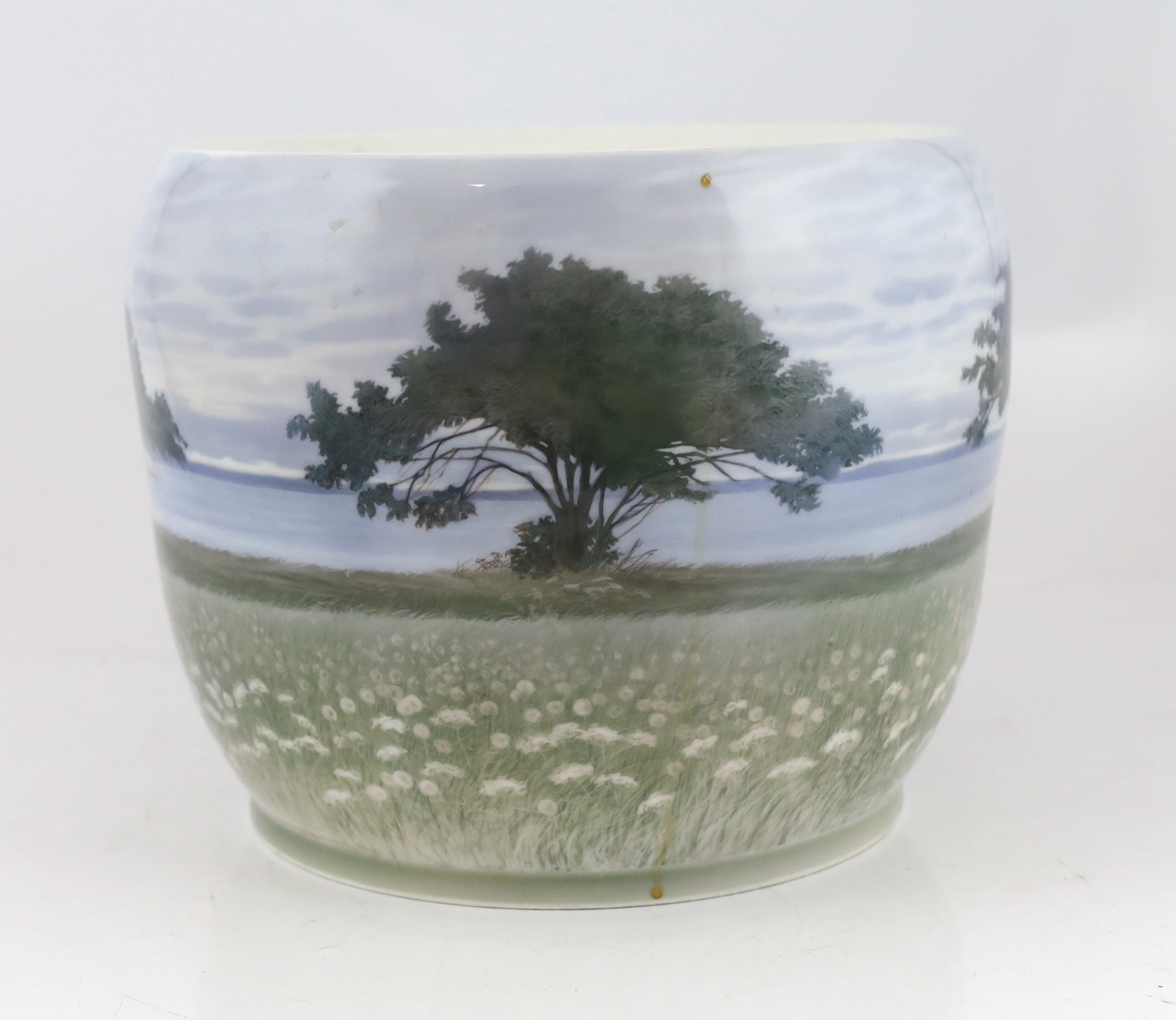 A large Royal Copenhagen jardiniere, 1920s